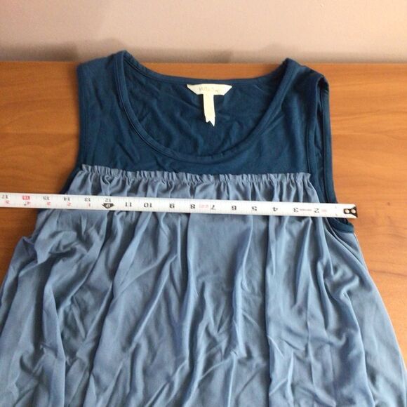 Woman’s Matilda‎ Jane School Spirit Multi Layer Floral Ruffle Blue Tunic Tank S - Picture 8 of 9
